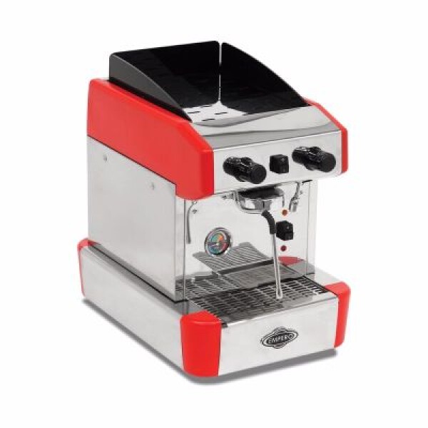 Empero Yarı Otomatik Espresso Kahve Makinesi, 1 Gruplu, Kırmızı