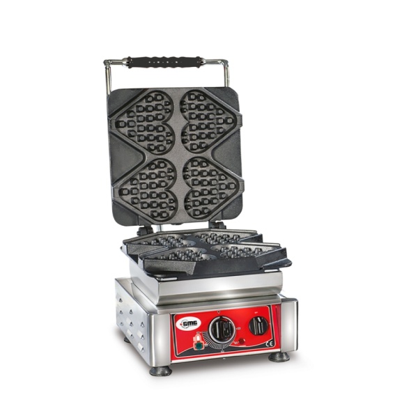 GMG WE 04 Çubuk Kalp Waffle Makinesi, Değiştirilebilir Plaka
