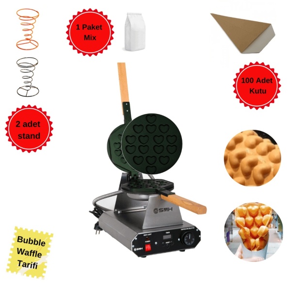 SMH Bubble Waffle Makine Seti Kalpli