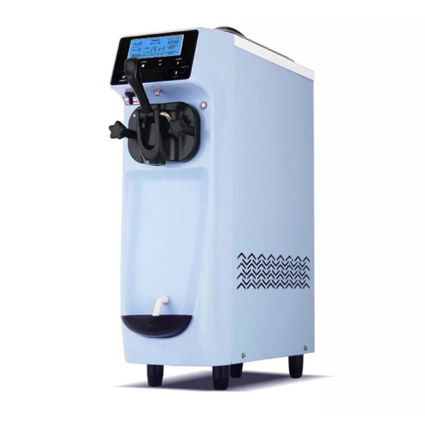 Vosco Tek Kollu Soft Dondurma Makinesi Set Üstü (Mavi)