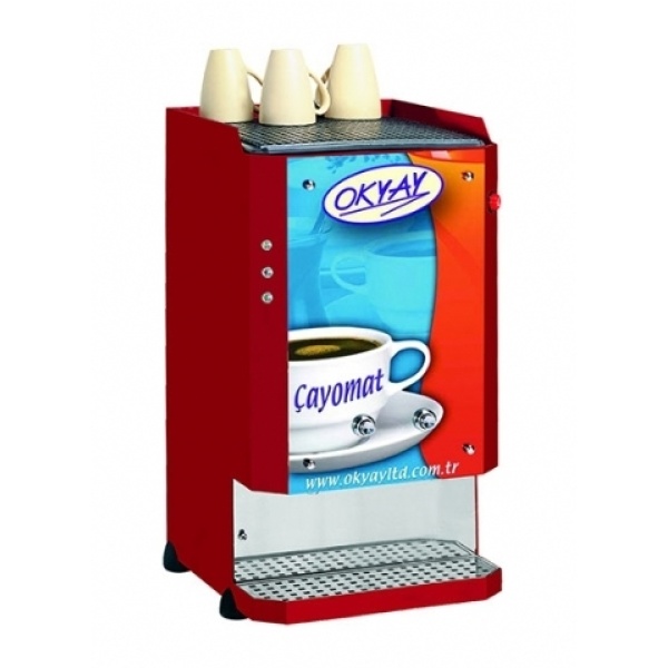 Empero Espresso Tam Otomatik Kahve Makinesi, 2 Gruplu, Kırmızı