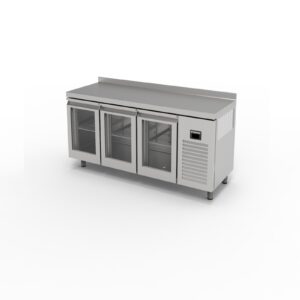 Tezgah Tip 3 Cam Kapılı Snack Yüksek Buzdolabı TPS-63-H-GD