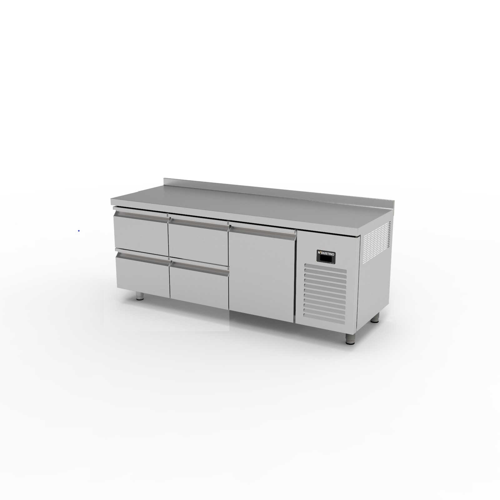 TPG-73-4D Tezgah Tip 3 Kapılı Gastronorm Buzdolabı - 4 Çekmeceli + 1 Kapılı