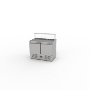 Tezgah Tip 2 Kapı Gastronorm Camlı Salata Buzdolabı SLD 7105 GC