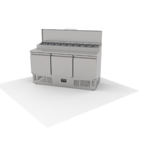Tezgah Tip 3 Kapılı Snack Kapaklı Salata Buzdolabı SLD 6160 HL SC